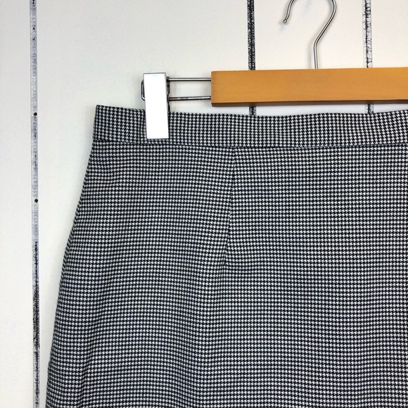 Vintage Houndstooth Pencil Skirt Sz 12 - Picture 2 of 6